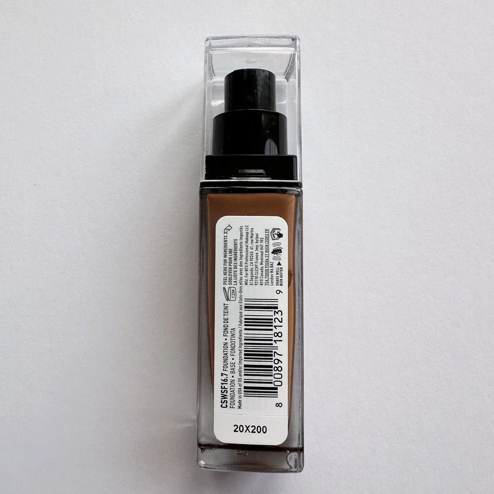 NYX Can't Stop Won't Stop Full Coverage Liquid Foundation Warm Mahogany